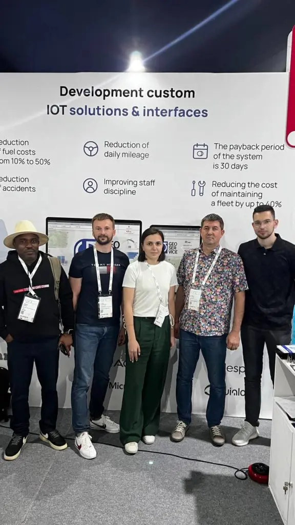 TAI Capital telematics team at the GITEX Africa exhibition in Marrakech